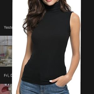 Sleeveless Turtleneck